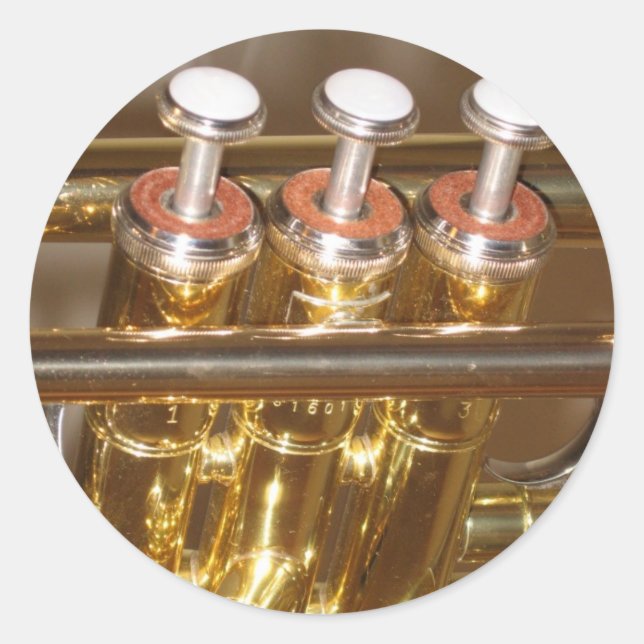 Adesivo Vinheta de trompete (Frente)