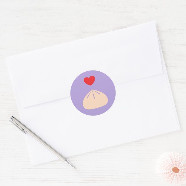 Adesivo Vinheta de Ube de Amor Idiota (Envelope)