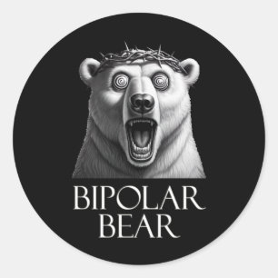 Adesivo Vinheta de Urso Bipolar1
