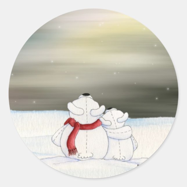 Adesivo Vinheta de Ursos Polares (Frente)