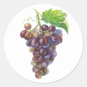 Adesivo Vinheta de uvas