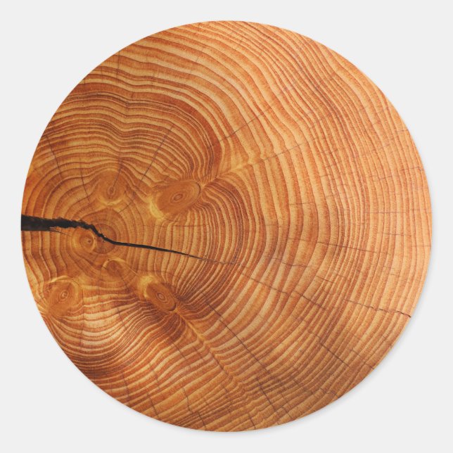 Adesivo Vinheta de vedação de envelope de madeira (Frente)