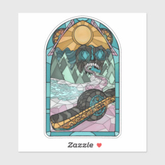 Adesivo Vinheta de vidro retida