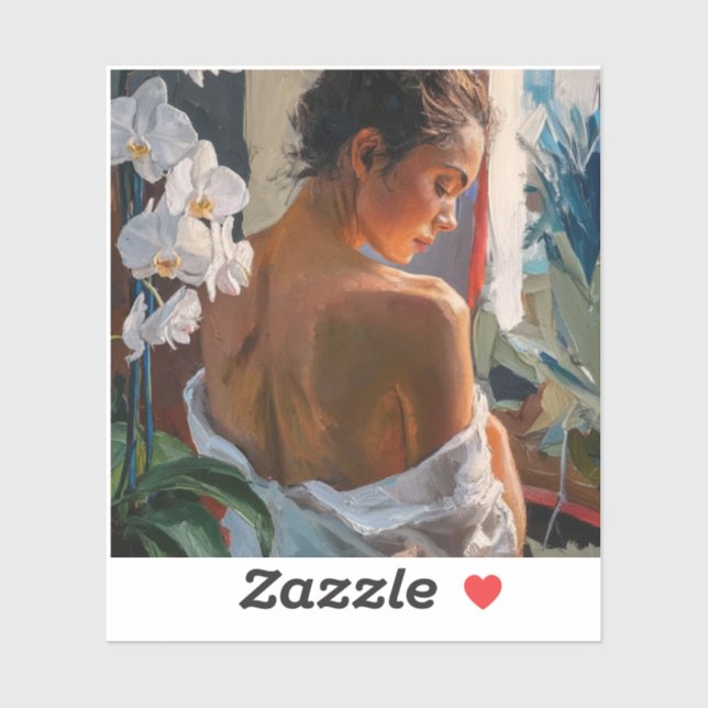 Adesivo vinheta de vinhas cortada por estacas (Folha)