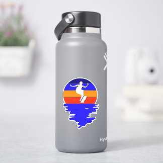 Adesivo Vinheta de vinil com corte de cinza azul sunset de