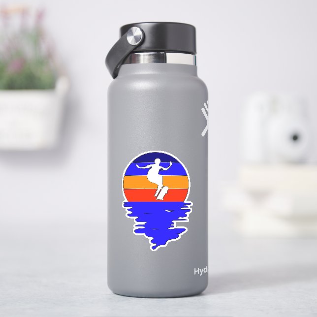 Adesivo Vinheta de vinil com corte de cinza azul sunset de (HidroFlask)