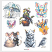 Vinheta de vinil com corte personalizado aleatório