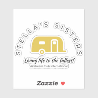 Adesivo Vinheta de vinil com corte personalizado das irmãs