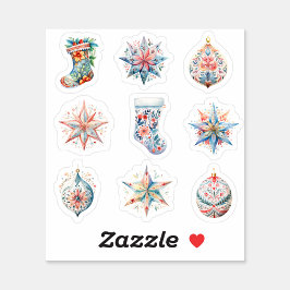 Adesivo Vinheta de vinil com corte personalizado de 9 Boho