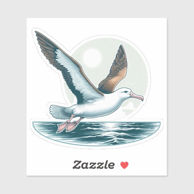 Adesivo Vinheta de vinil com corte personalizado de aves a (Folha)