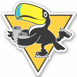 Adesivo Vinheta de vinil com corte personalizado de duas l