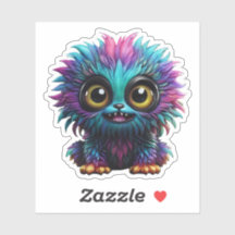 Vinheta de Vinil com Corte Personalizado de Monstr