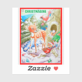 Adesivo Vinheta de Vinil com Corte Personalizado de Natal