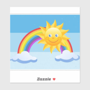 Adesivo Vinheta de vinil com corte personalizado de sol so