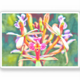 Adesivo Vinheta de vinil das flores peruanas