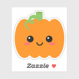 Adesivo Vinheta de vinil de carapaça de abóbora-branca par