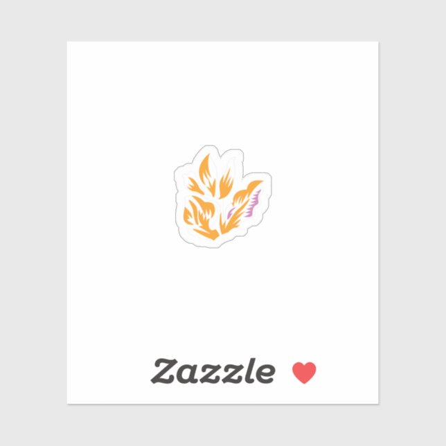 Adesivo Vinheta de vinil de corte personalizado laranja, c (Folha)