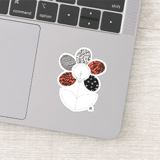 Adesivo Vinheta de vinilo BlurryFlower