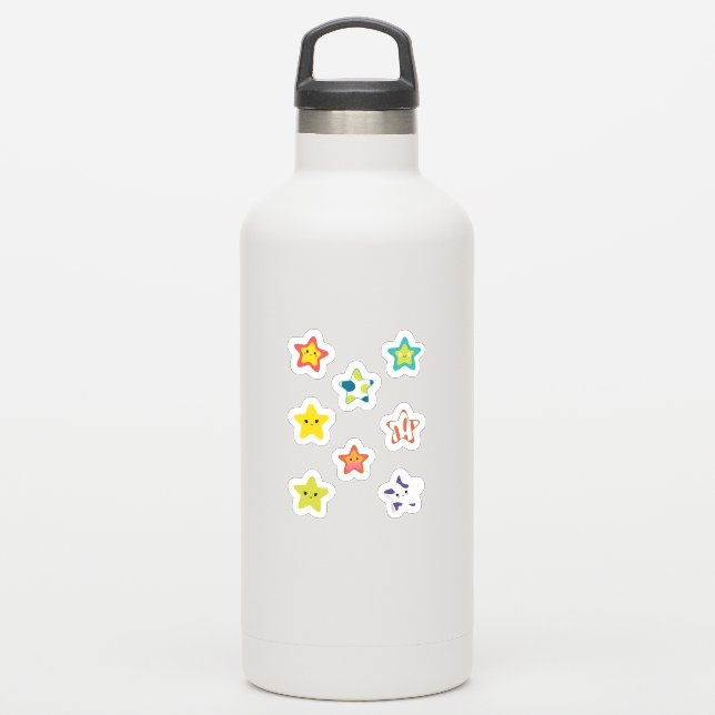 Adesivo Vinheta de vinilo com corte personalizado (Garrafa d'água)