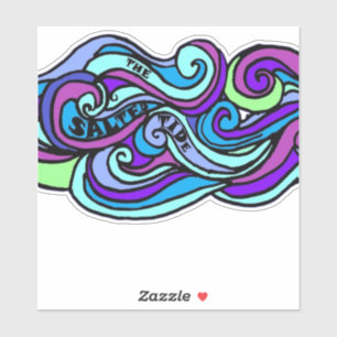 Adesivo Vinheta de vinilo com corte personalizado de lado