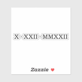 Adesivo Vinheta de Vinilo com Corte Personalizado em Numer