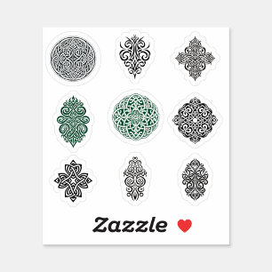 Adesivo Vinheta de vinilo de corte de 9 Designs celtas