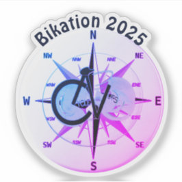 Adesivo Vinheta de vinilo de corte personalizado Bikation 