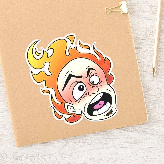 Adesivo Vinheta de vinilo de corte personalizado de 6" x 6 (Notebook)