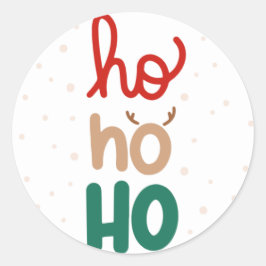 Adesivo Vinheta de vinilo de Natal Ho Ho