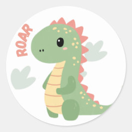 Adesivo vinheta de vinilo Dino