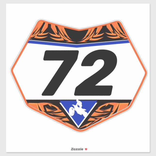 Adesivo vinheta de vinilo em placa numérica personalizada (Folha)