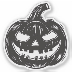 Adesivo vinheta de vinilo Jack-o-lanterno