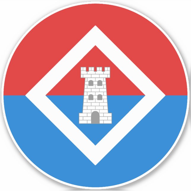 Adesivo Vinheta de vinilo médio de Caer (Frente)