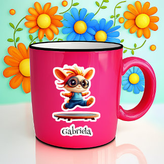 Adesivo Vinheta de vinilo personalizada "Bunny"