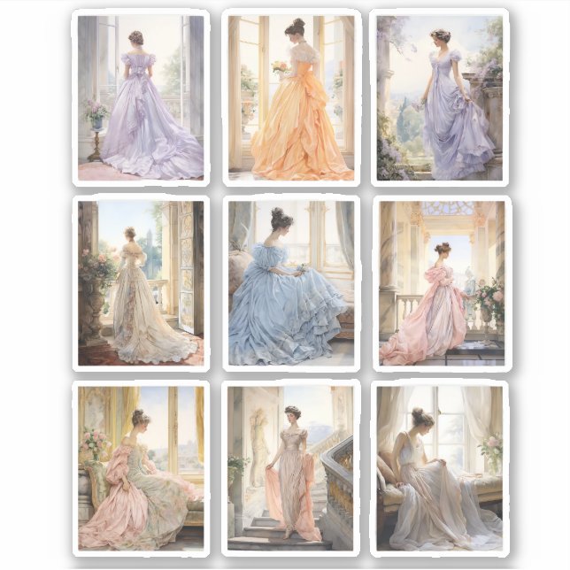 Adesivo vinheta de vinilo Regency Ballgrown (Frente)