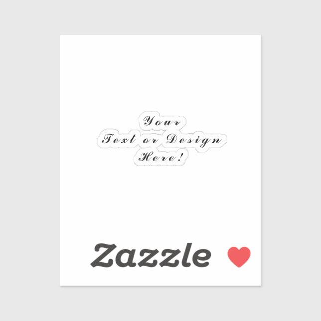 Adesivo Vinheta de vinilo única - Design ou Envie o seu ca (Folha)