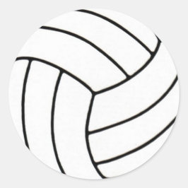Adesivo Vinheta de Voleibol