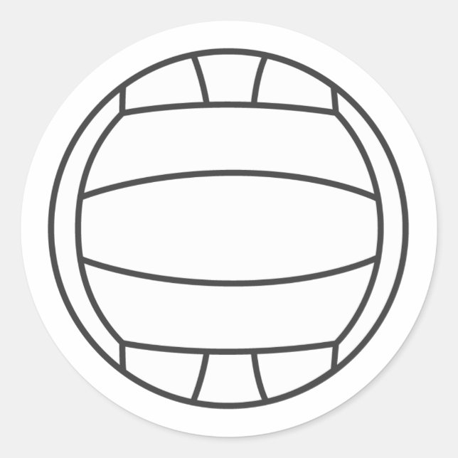 Adesivo Vinheta de Voleibol (Frente)