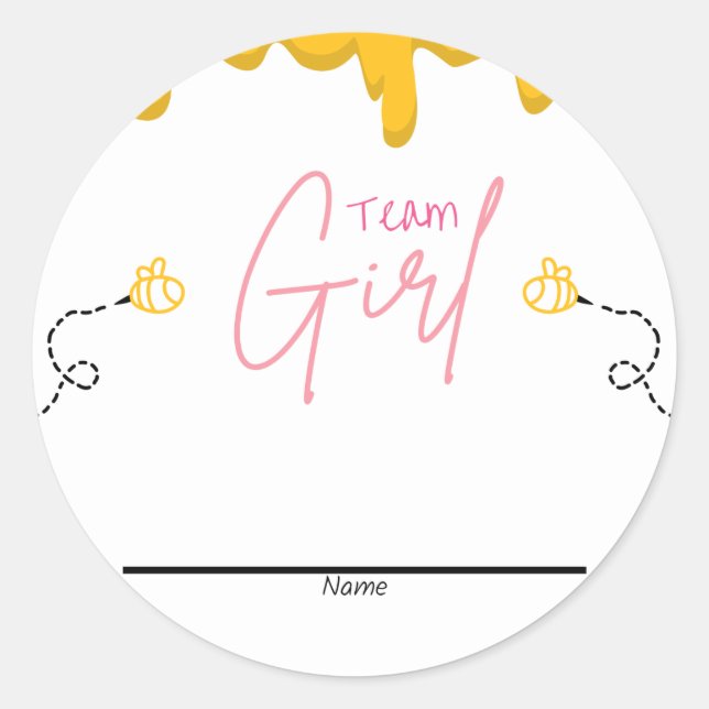 Adesivo Vinheta de votação por gênero (Frente)