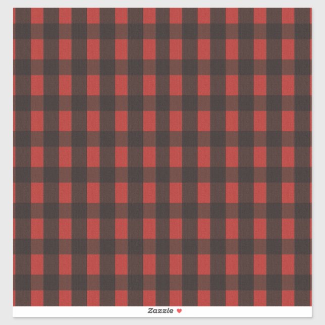 Adesivo Vinheta de Xadrez do Urso do Lumberjack (Folha)