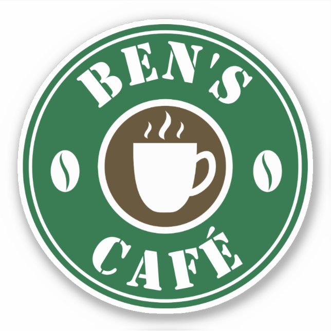Adesivo Vinheta decal do laptop de compro de café personal (Frente)