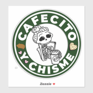Adesivo Vinheta decalcada do Cafesito y Chisme Car