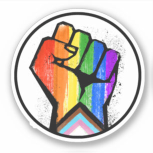 Adesivo Vinheta do Círculo de Resistência do Orgulho de