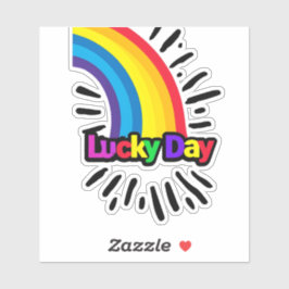 Adesivo Vinheta do dia da sorte