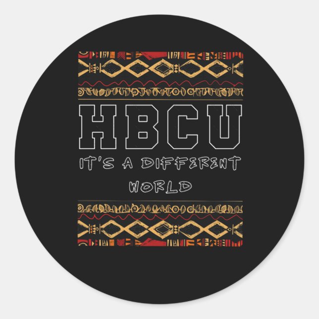 Adesivo Vinheta do Dia de Consciência Hbcu (Frente)