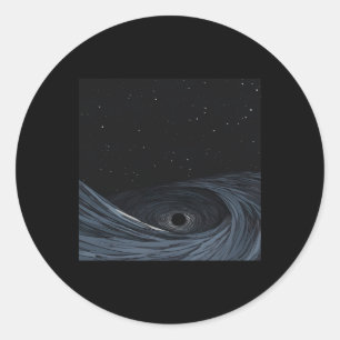 Adesivo Vinheta do estilo de animação Black Hole
