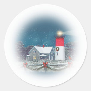 Adesivo Vinheta do farol de Natal