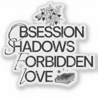 Adesivo Vinheta do Leitor Romance Escuro