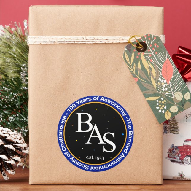 Adesivo Vinheta do logotipo BAS de 100 anos (Feriado)