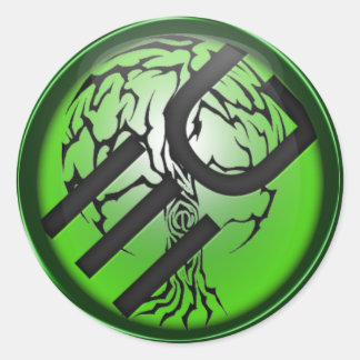 Adesivo Vinheta do logotipo com Motivos de Eden